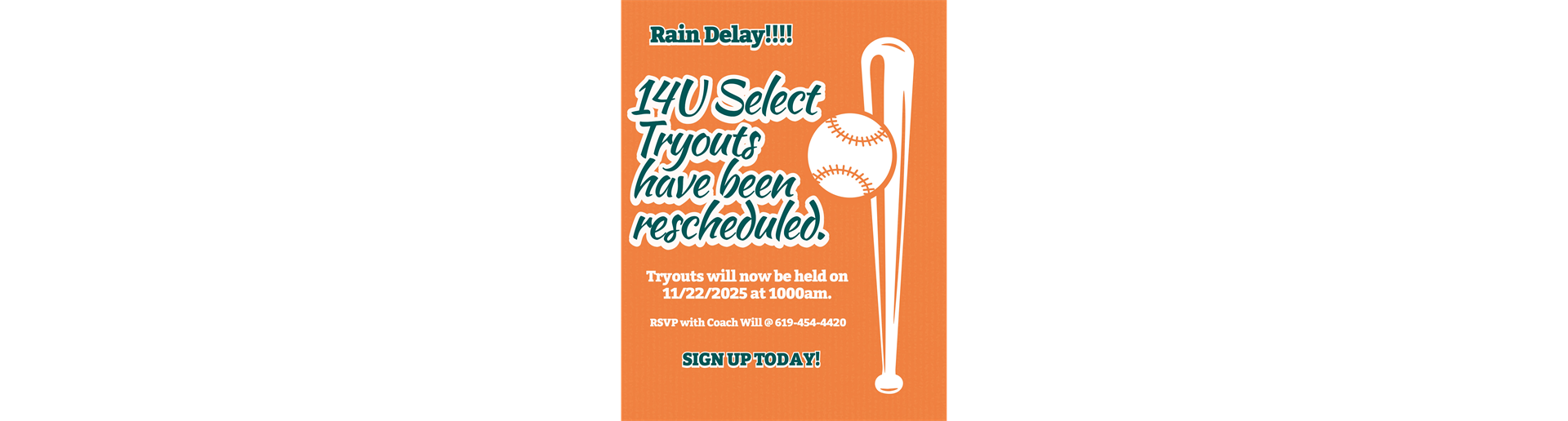 14U SELECT Tryouts 
